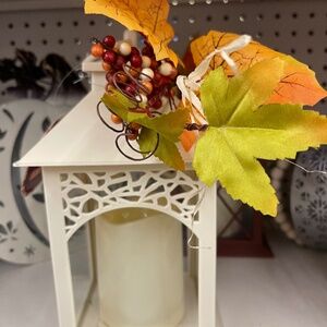 Fall decorations candle